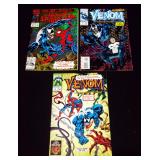 Amazing Spider-Man #375, Venom #1 Funeral Pyre, Chromium Glitter Covers, Venom Lethal Protector #5 Amazing Spider-Man #375, Venom #1 Funeral Pyre, Chromium Glitter Covers, Venom Lethal Protector #5