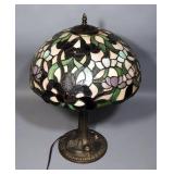 Tiffany Style Table Lamp 23"H, Powers On