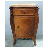 Decorative End Table With 1 Drawer And 1 Lower Compartment With Door 17.5"W x 28"H x 13"D