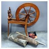Spinning Wheel 13.5"W x 33.5"H x 31"L And More Spinning Wheel 13.5"W x 33.5"H x 31"L And More