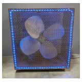 Large Box Fan On Wheels 36"W x 40"H x 24"D, Powers On Large Box Fan On Wheels 36"W x 40"H x 24"D, Powers On