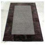 Trans-Ocean Area Rug Lago Pattern 1850/19 Border Chocolate Color 58"W x 94"L Trans-Ocean Area Rug Lago Pattern 1850/19 Border Chocolate Color 58"W x 94"L