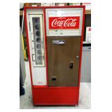 Vintage Coin Operated Vendo Bottle Beverage Dispenser, 52.5" x 25" x 20", Works