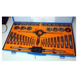 45 Piece Standard Tap And Die Set, Complete With Metal Case