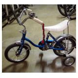 Schwinn, 12", "Lil Tiger" With Schwinn Training Wheels With Chrome Fenders