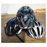 Micargi Adjustable Bicycle Helmets Size 54-60cm, Dated June 2011, Qty 2 And Childs Bell Bicycle Helm