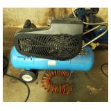 Energair Electric Air Compressor, Powers On, Model #2B20E20B, Includes Coiled Pneumatic Hose
