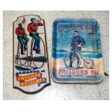 Reproduction Vintage Signage, "League Of American Wheelmen" And "Le Cyclone Cycle", Total Qty 2
