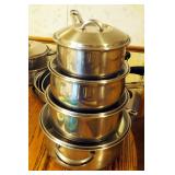 Tramontina Stainless Steel Pots With Lids, Farberware Skillets, And More