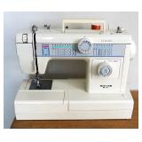 Riccar Sewing Machine Model #R1800 With Pedal And Notions Contents of Desk