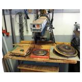 Black And Decker Power Shop Radial Arm Saw, Model #R1350 Includes Rolling Cart It Sits On