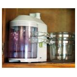 Braun Electric Juicer, Pyrex Double Boiler, Food Slicer And Hamilton Beach Electric Knife