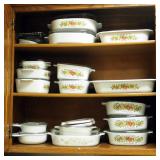 Corningware Spice Of Life Bake Ware Including Open Roasters, Casserole Dishes And Lids