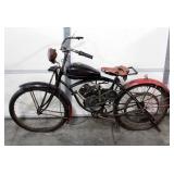 Schwinn Whizzer Motorcycle/Motorbike, Appears To Be Model Between 1948-1952