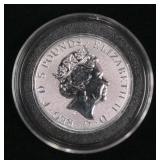 .999 Silver, Two (2) Ounces, 2018 Great Britain Queen
