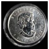 .999 Fine Silver, One (1) Ounce, Designed Like 2004 Canadian 5 Dollar Coin