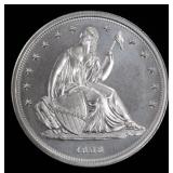 .999 Fine Silver, Two (2) Troy Ounces, Obverse is 1838 Seated Liberty, Reverse is 1857-1858 Flying E