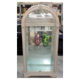 Howard Miller Coastal Point Collectors Cabinet Model 680-275, 5 Glass Shelves, 2 Glass Doors, Interi