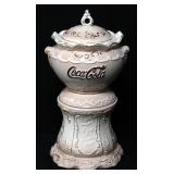 Coca Cola Victorian Syrup Dispenser Replica Cookie Jar, 1998, 16.5"H