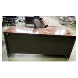 Bush Business Furniture, 3 Piece "L" Shaped Reception Desk W/2 Drawer Filing Cabinet Includes Key & 