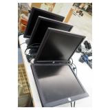 17" Dell Monitors Qty 4, One With Wall Mount Bracket