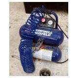 Campbell Hausfeld Portable Air Compressor And Central Hydraulics 2 Ton Bottle Jack