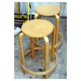 24" Bentwood Counter Stools, Qty 2