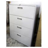 Metal 4 Drawer Lateral Filing Cabinet With Key