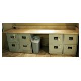 Laminate Counter Top With Back Splash, Qty 3, 97" x 25"; 89" x 25"; 54" x 25"