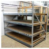 Heavy Duty Metal Pallet Rack With 4 Adjustable Shelves, 84" x 100" x 50"