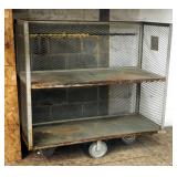 Heavy Duty Rolling Metal Mail Cart, 57" x 60" x 24"