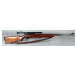 O.F. Mossberg Model 46B-b .22SLLR Bolt Action Rifle SN# Not Found, With Sling, Scope, And Paperwork