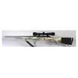 Savage Model Axis 30-06 SPRG Bolt Action Rifle SN# J801867, With Bushnell 3-9 Scope, Camo Stock And 
