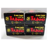 TulAmmo 9mm Luger 115gr FMJ Approx 200 Rounds