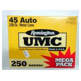 Remington 45 Auto 230gr MC 250 Rounds