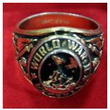 Military Memorabilia From WWI, WWII, Korea And More, Includes Medals, Patches, Pins, Sterling Silver