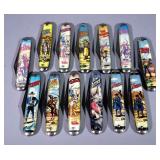 Pocket Knives From The Riders Of The Silver Screen Series, Includes Lone Ranger, Gene Autry, Zorro, 