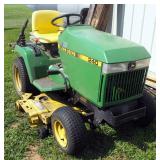 John Deere Gas Powered Riding Lawn Tractor, Model # OHV 240, 48" Mowing Deck, 14HP Kawasaki Motor, R