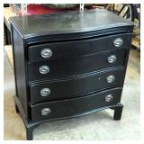 Antique Solid Wood Chest Of Drawers With 4 Dovetail Drawers, 31" x 30" x 16"