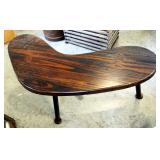 Unique Custom Make Abstract, Comma Shaped Coffee Table, 18" x 45" x 23"