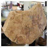 Cast Plaster Southwest Art Mural And Authentic Cow Skull, 32" x 43"