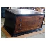 Table Top, 3 Drawer, Butlers Chest, 17" x 34" x 19"