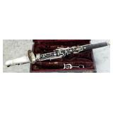 V. Kohler And Sons Alto Clarinet With Ebony Wood And Silver Keys And bell In Original Instrument cas