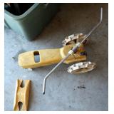 Cast Metal Lawn Tractor Sprinkler With Hose Guide