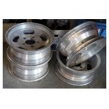 American Racing, Aluminium 13" X 5.5" Slotted Wheel ,4.5, 5 Lug Bolt Pattern Qty 4