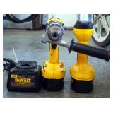 Dewalt Cordless Drill/Driver Model DC987,DeWalt 18V Floroursent Area Light Model DC527,Includes Batt