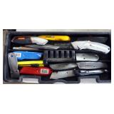 Utility Knife Assortment Various Styles Qty 16 Includes Tray