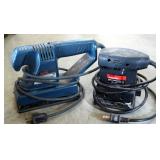 Drill Master Electric Orbital Palm Sander And Ryobi Electric Dustless Sander