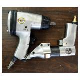 Central Pneumatic Pistol Grip Air Sheer Mode 98580 And Omaha Pneumatic 1/2" Square Drive Impact Wren