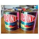 2002 Dupont Motor Sports Jeff Gorton Commemorative Die Cast Cars In Paint Cans